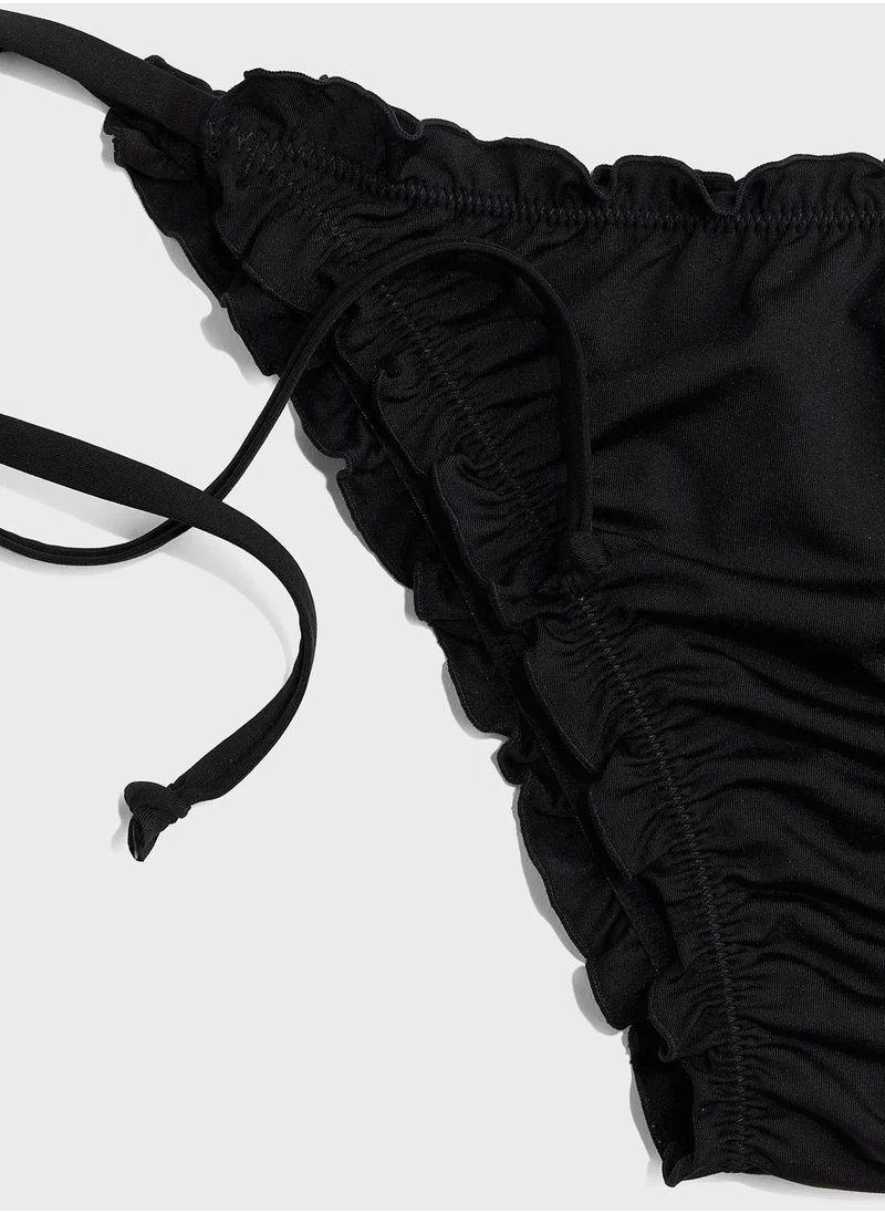 اتش اند ام Tie Detail High Waist Bikini Bottom