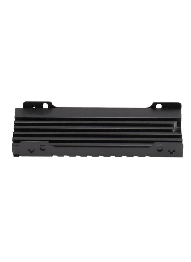 Thoraya - M.2 NVME 2280 SSD Heatsink Support Single Double Sided SSD Heatsink with Thermal Silicone Pads for PC for PS5 for PS5 Slim Black - Image 1
