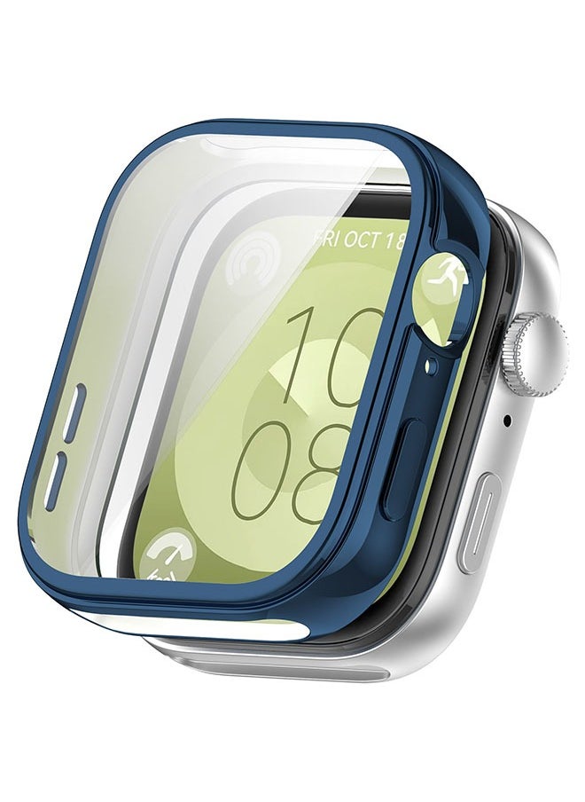 ZVEV Huawei Watch Fit 3 Case，Screen Protector for Huawei Watch Fit 3 46mm, All-around Anti Scratch Shockproof Protective Hard PC Full Cover Tempered Glass Compatible with Huawei Watch Fit 3  - Image 5