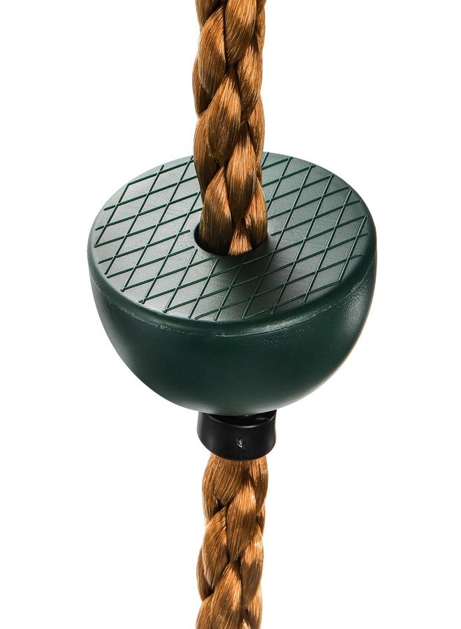 ZENFUN Climbing Rope with Platforms for Kids, Tree Swing with Climbing Rope&Platforms Disc, Secure Trees House Swing with Carabiner and Strap Kit, Gym Backyard, Playground Accessories, Max Load: 220lb - Image 3