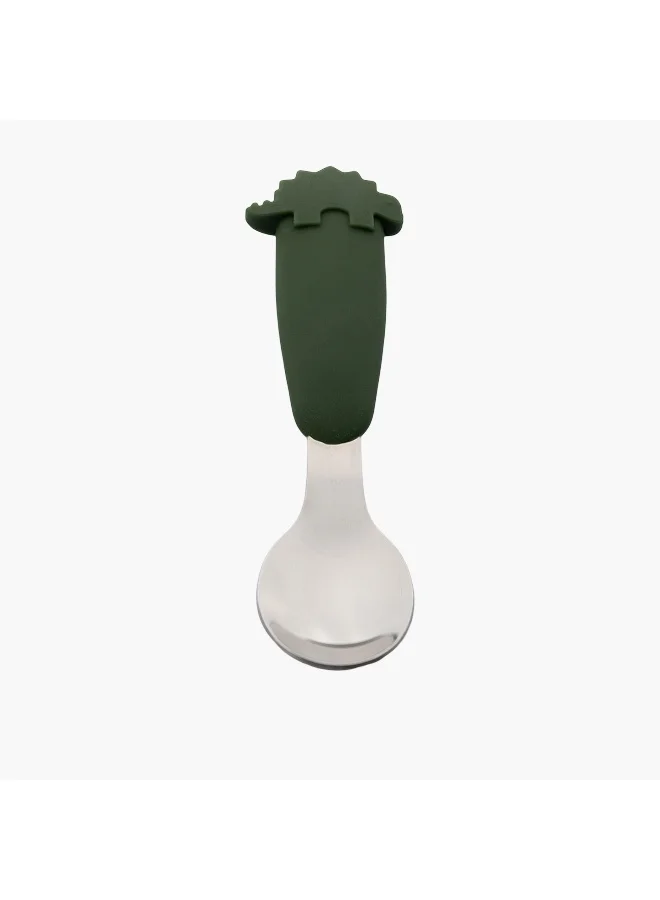 سترون Cutlery Set-Dino-Set Of 4-Solid-Rectangle-Olive