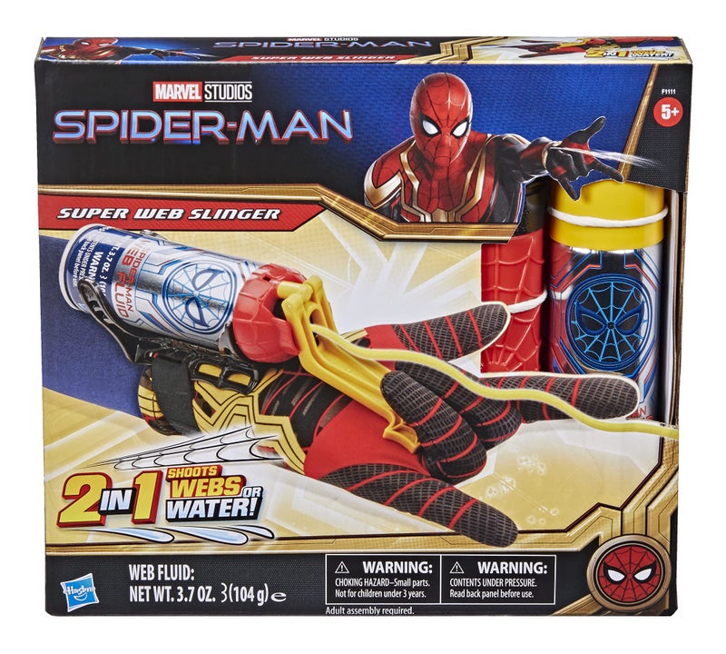 Spider-Man Marvel Spider-Man Super Web Slinger  2-in-1 Shoots Webs or Water  Spider-Man Web Shooter Toy  Role-Play Toys  Spider-Man Toys for 5 Year Old Boys and Girls and Up - Image 2