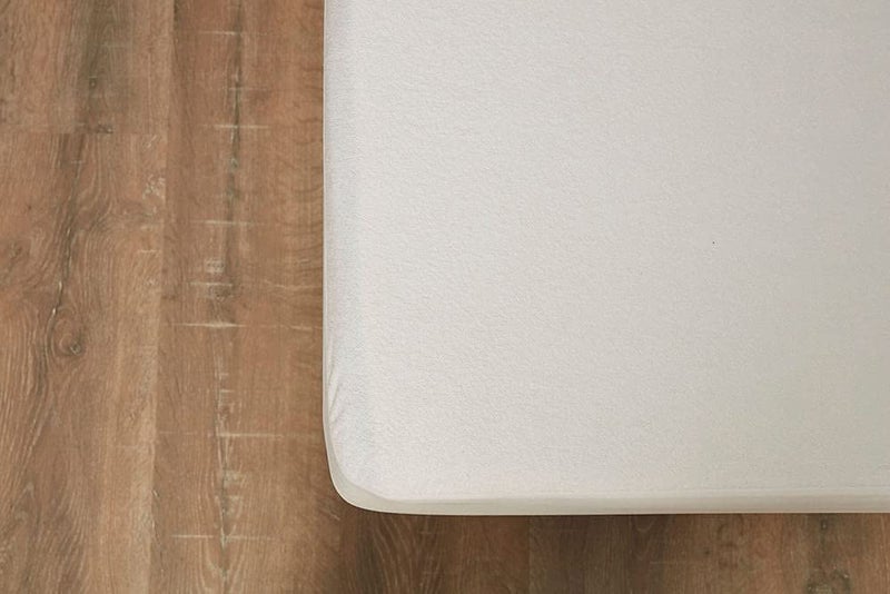 INDIA FURNISH India Furnish Terry Waterproof Mattress Protector with Elastic Skirting Twin Size White 48x72 - Image 4