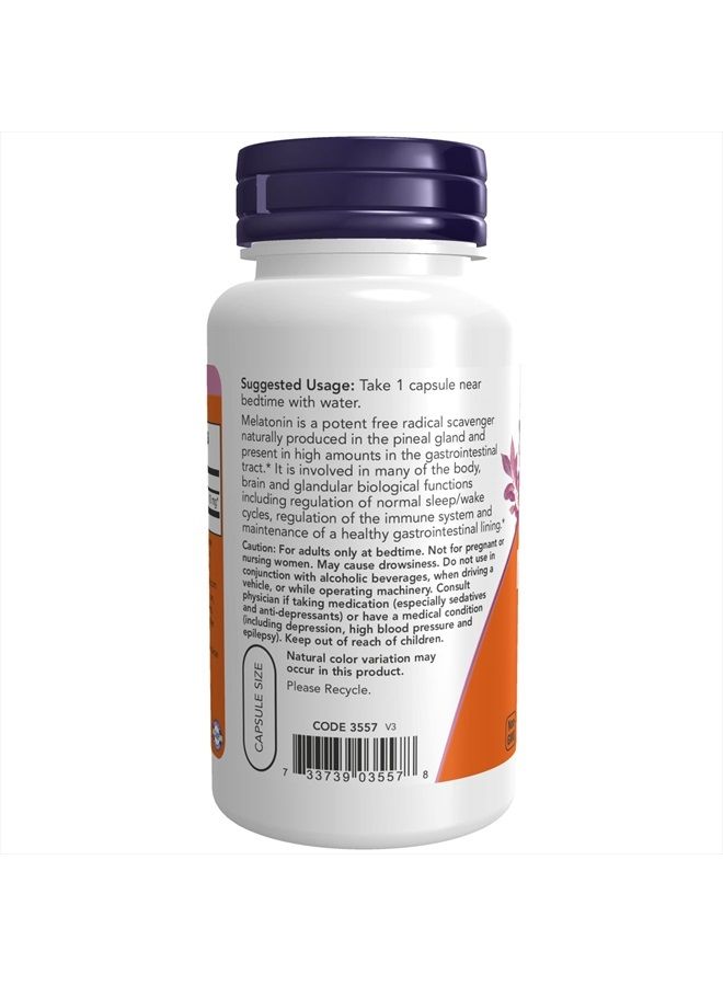Now Melatonin Extra Strength Capsules 10Mg 100'S