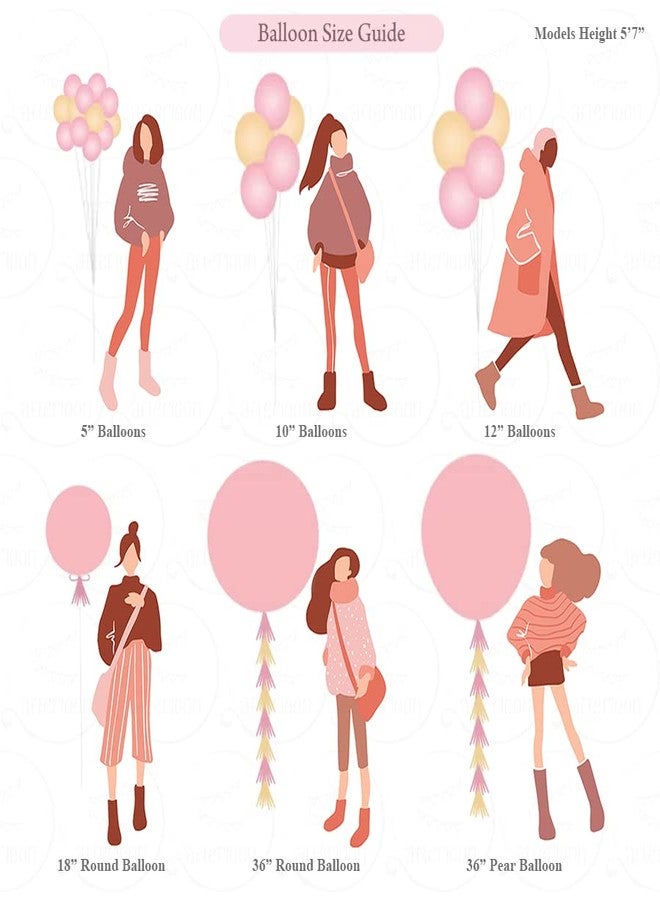 Balloon Red AFTERLOON® Biodegradable Mini Balloons 50 pcs Pastel Blush 5 Inch, Matte Color Thickened Extra Strong Latex Helium Float, Baby Shower Gender Reveal Garland Wedding Birthday Party Decorations - Image 5