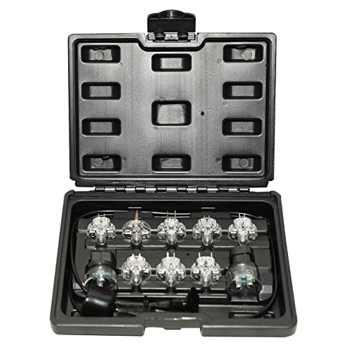 DPTOOL Fuel Injector Noid Light Test Kit Noid Lites IAC Tester Compatible with GM PFI/TBI/SCPI/Multec2 Replacement for Ford TBI Compatible with Bosch2/PFI with Extension - Image 1