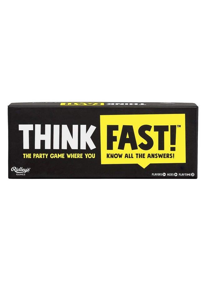 Ridley's Ridley’S Think Fast! Group Party Game Fastpaced Easy To Play Party Games Fun For All Ages Random Trivia Game For Adults And Kids - Image 1