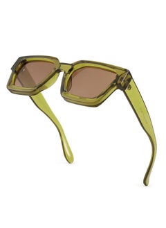 FEISEDY Retro 90S Square Sunglasses For Women Men Trendy Chunky Rectangle Sunglasses Uv400 Protection B2385  - Image 2