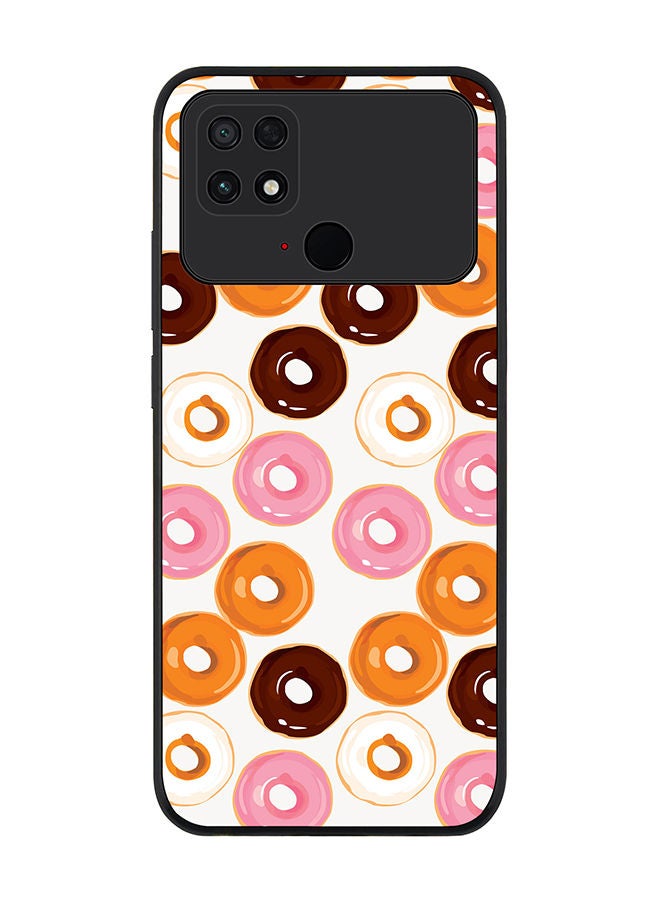 Rugged Black edge case for Xiaomi Poco C40 Slim fit Soft Case Flexible Rubber Edges Anti Drop TPU Gel Thin Cover - Donut Drops