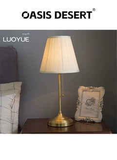 OASIS DESERT Retro Bedroom Lamp Bedside Lamp Pull Rope Light Luxury High-Grade Decorative Atmosphere Light Study Brass Work Light  - Image 3