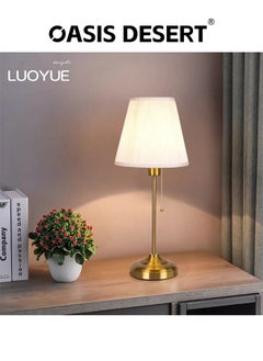 OASIS DESERT Retro Bedroom Lamp Bedside Lamp Pull Rope Light Luxury High-Grade Decorative Atmosphere Light Study Brass Work Light  - Image 4