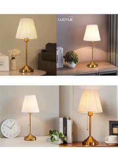 OASIS DESERT Retro Bedroom Lamp Bedside Lamp Pull Rope Light Luxury High-Grade Decorative Atmosphere Light Study Brass Work Light  - Image 5
