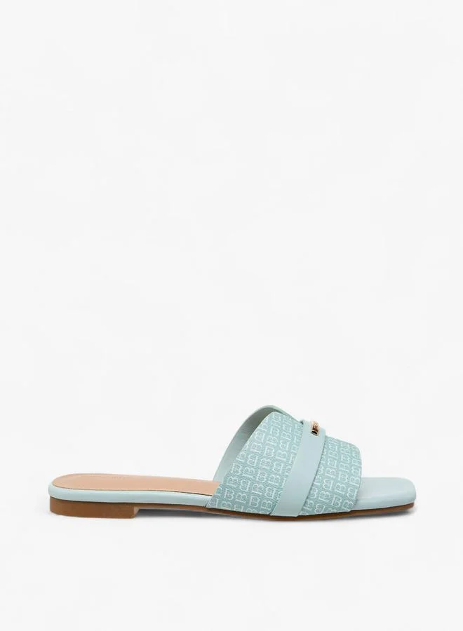 Flora Bella By Shoexpress GREEN Flora Bella Women Monogram Print Sandals for Women | Best Price UAE