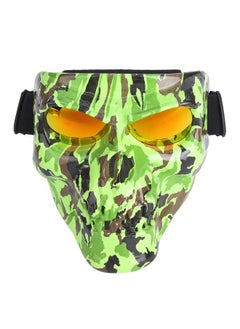 Outdoor Sport Skiing Face Mask Dustproof Windproof Protection Helmet Goggles for Motorcycle Cycling EquipmentCamouflage