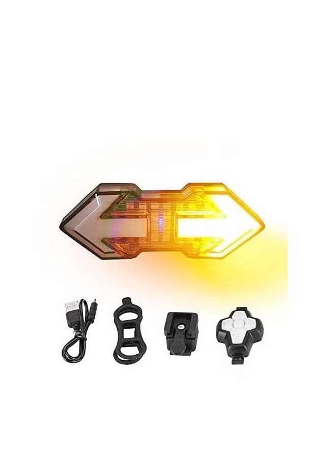 Generic High-brightness long-lasting cycling warning light, USB charging bicycle taillight 11*3*2.2cm 