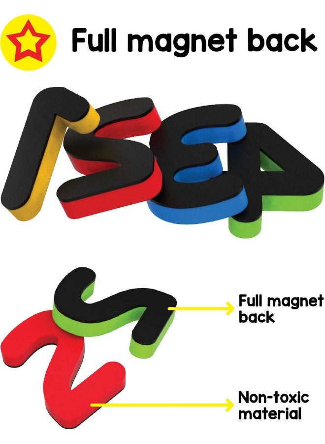Play Panda Play Panda 123 Magnetic Numbers - 30 Magnetic Numbers That work on any Fridge and Dry Erase Magnetic Board - Ideal for Number Sequencing & Learning - Child safe foam Alphabets with full Magnet Back  - Image 4