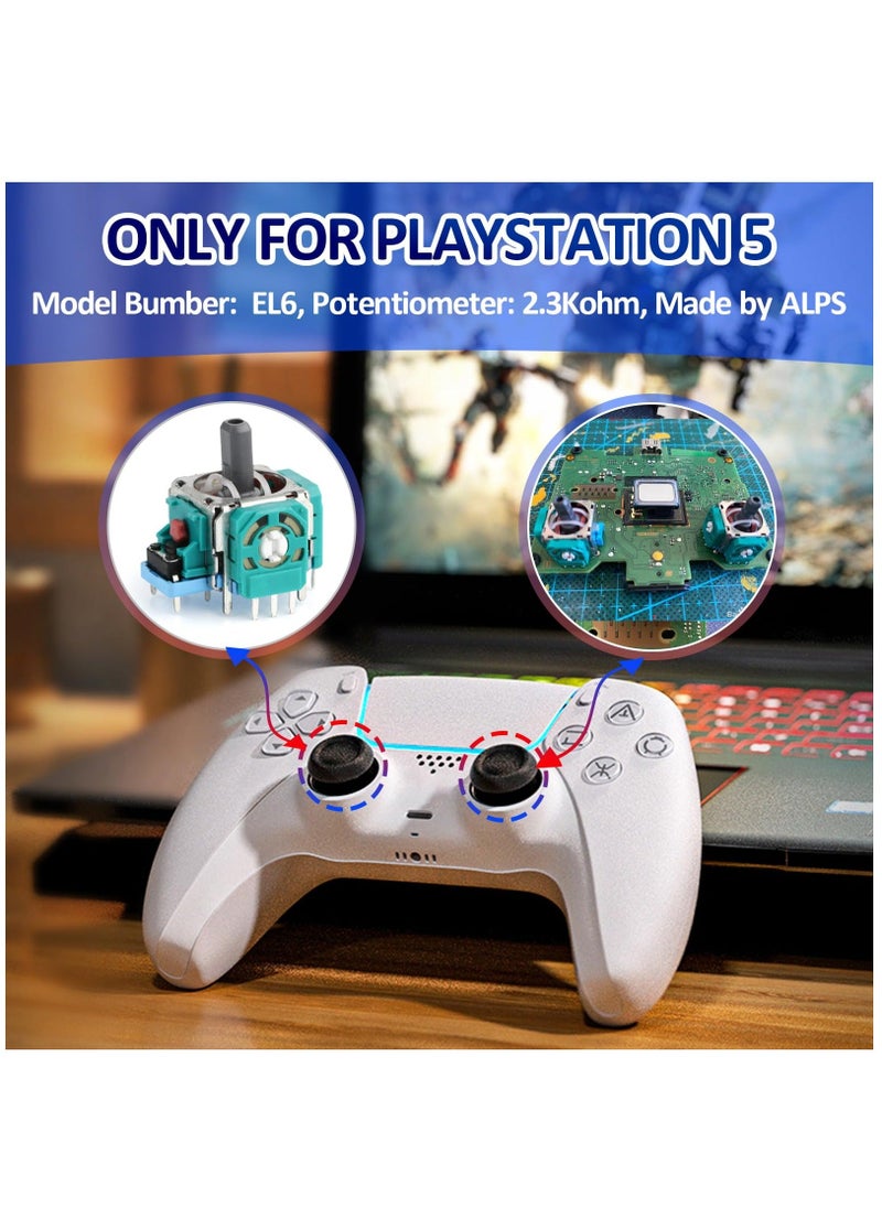 Y&D - 4PCS 3D PS5 Joysticks Replacement For Sony Playstation 5 Controller Joystick Analog Stick for Thumbsticks Module Replace Accessories - Image 1