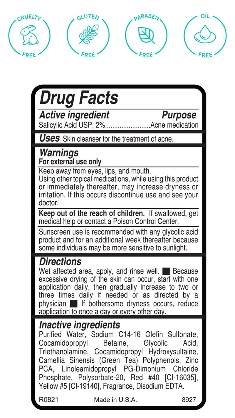 Replenix Gly-Sal Deep Pore Acne Face Wash, 6.7 Fl Oz, Non-Oily Medical-Grade 5% Glycolic & 2% Salicylic Acid Facial Cleanser for Acne-Prone Skin, Gently Unclogs & Refines Pores, Non-Drying - Image 2