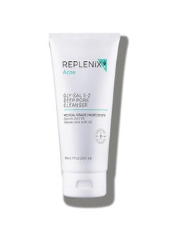 Replenix Gly-Sal Deep Pore Facial Cleanser, Medical-Grade 5% Glycolic & 2% Salicylic Acid Oil-Free Face Wash for Acne-Prone Skin (6.7 fl. oz) - pzsku/Z126C7BE04A287C067EBCZ/45/_/1739954538/587873dd-0515-4b4a-9ed9-a1b2f5123712