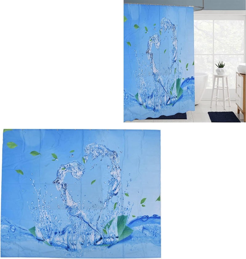 Polyester Shower Curtain, Blackout Bathroom Curtain with Hooks, Decorative Home Shower Curtain for Bathroom Decor, Unique Pattern Design with Machine Washable Feature (180 * 180cm) - Image 2