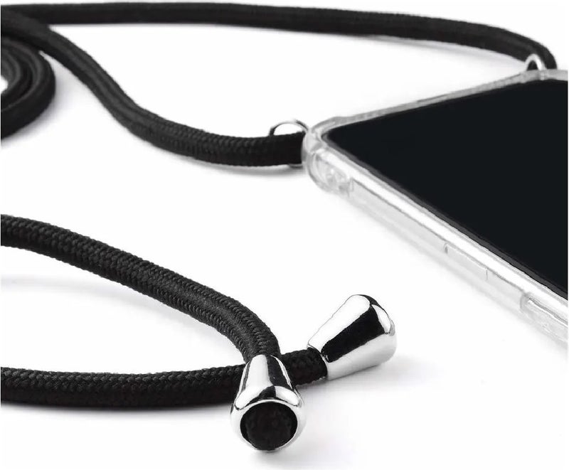 TahTicMer Apple iPhone 13 Pro Compatible Case Silicone Rope Neck Strap Shock Absorbing Antishock Cover TPU  - Image 2