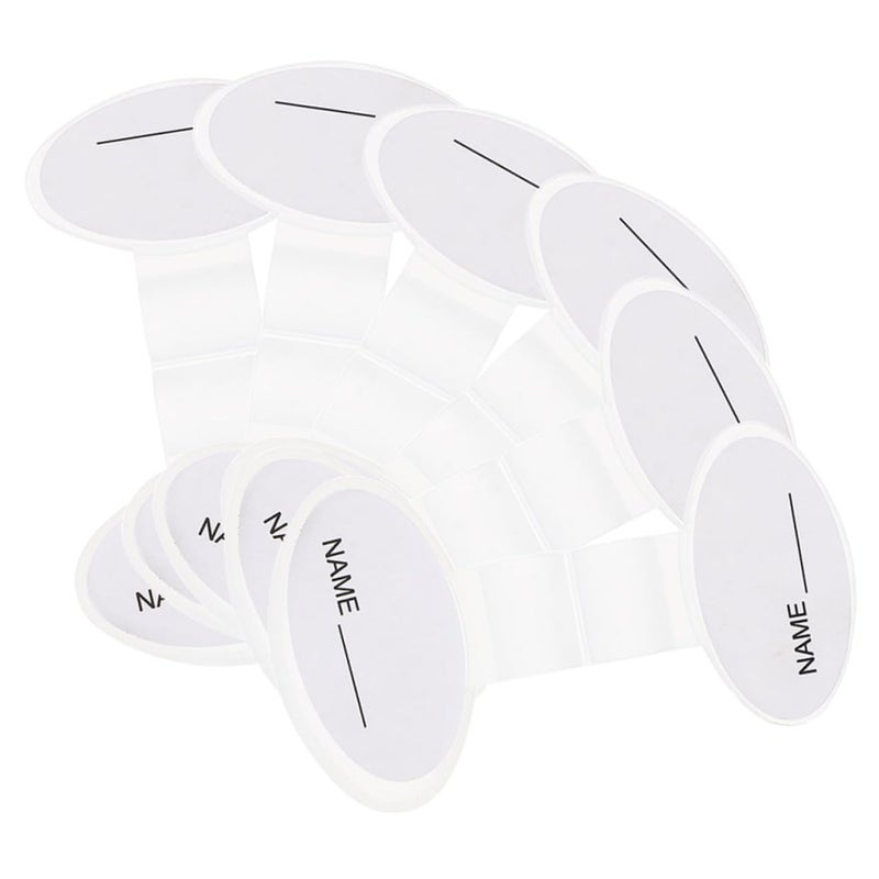 6 Pcs White Name Tags For Medical Professionals Two Sided Holder 8 5X4 5CM Easy Write - Image 2