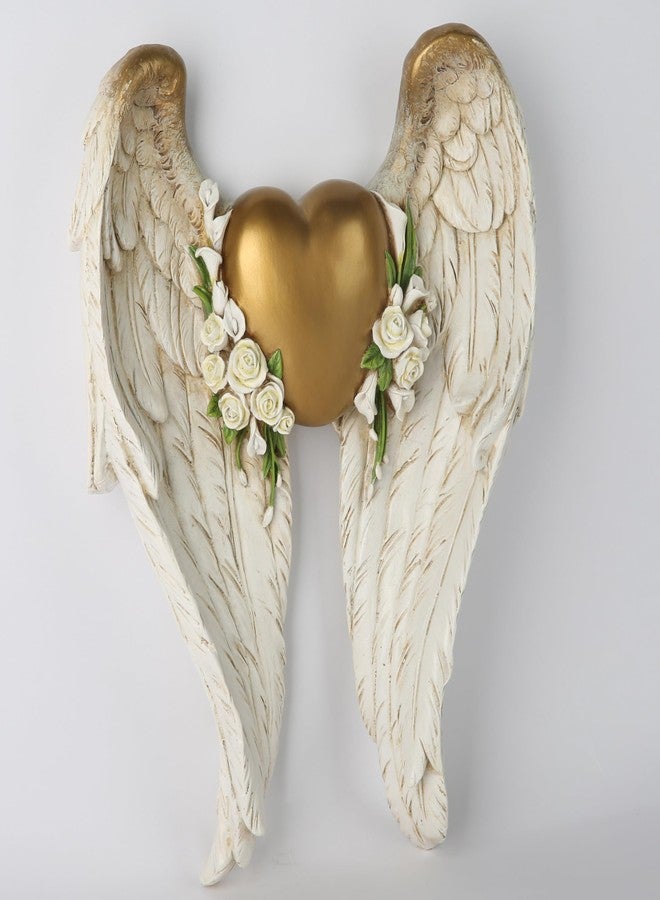 BC BUILDCLASSIC Home Décor Angel Wing Décor for Wall, Heart and Calla Decorations for Wedding, Guardian and Love sculpture for yourself, Angel Gift for Her, 11.75"H Handmade by - Image 3