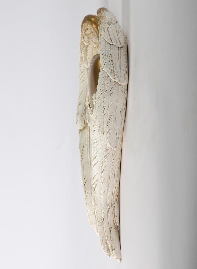 BC BUILDCLASSIC Home Décor Angel Wing Décor for Wall, Heart and Calla Decorations for Wedding, Guardian and Love sculpture for yourself, Angel Gift for Her, 11.75"H Handmade by - Image 5