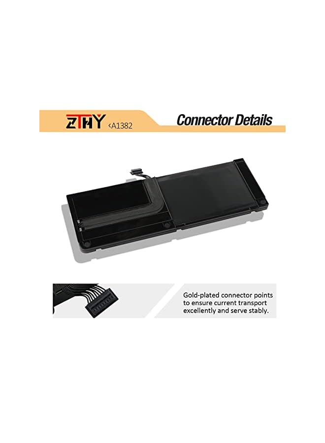 ZTHY 79Wh A1382 Laptop Battery Compatible With Macbook Pro 15 Inch A1286 (Only For Early 2011, Late 2011, Mid 2012), Fit 661-5844 020-7134-A Mc721Ll/A Mc723Ll/A - Image 4