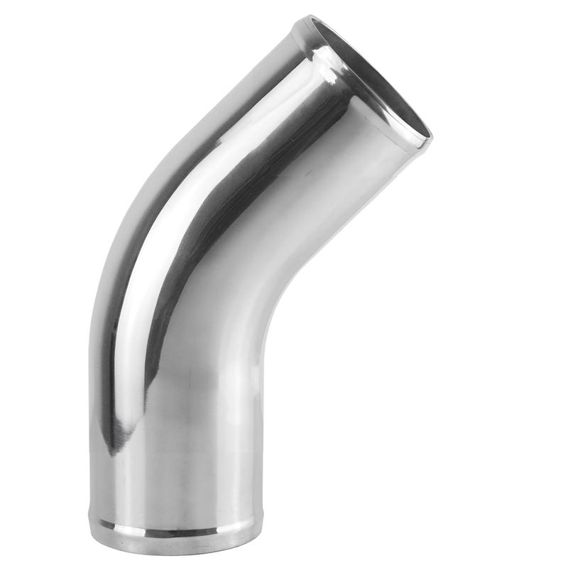 Ucreative 45 Degree Aluminum Alloy Tube Intercooler Pipe Air Intake Tube Silver Tone for Car OD 40 Inch 102mm