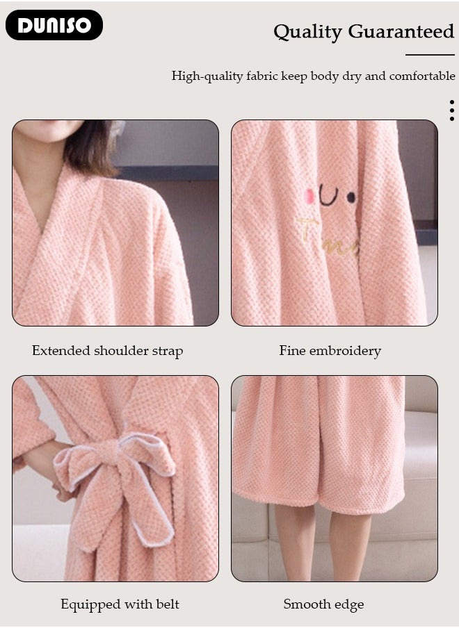 DUNISO Women Bathrobe, New Quick Dry Absorb Water Wearable Bath Towel, Women's Towel Wrap Bathrobe, Towels Robe With Shoulder Strap, Women Bath Wrap Towel Bath Skirt  - Image 5