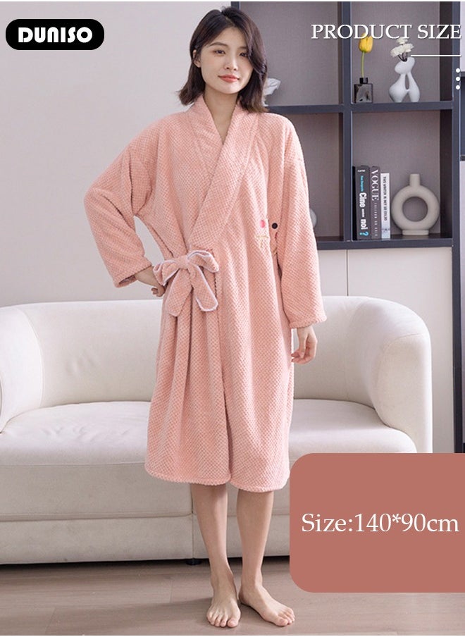 DUNISO Women Bathrobe, New Quick Dry Absorb Water Wearable Bath Towel, Women's Towel Wrap Bathrobe, Towels Robe With Shoulder Strap, Women Bath Wrap Towel Bath Skirt  - Image 4