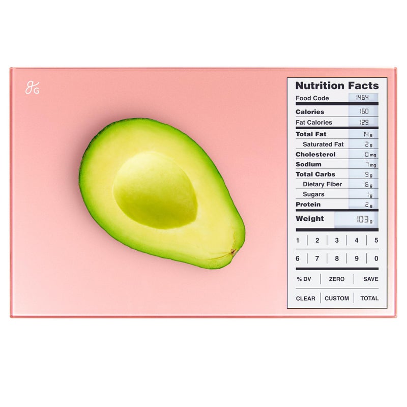 Greater Goods Nutrition Scale by Greater Goods with Food Grade Glass, Perfect for Calorie Counting, Meal Prep, and Weight Loss (Pink) - Image 1