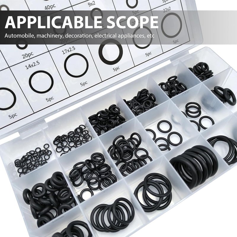 Slykew 300 PCS Auto Sealing O-Ring Repair Kit - Image 3