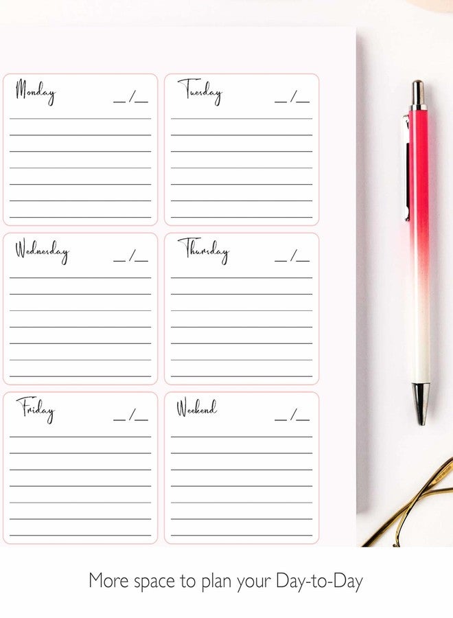 mudrit Weekly Planner Notepad Tear Off Premium 53 Thick A4 Paper Sheets, Weekly To Do List, Daily To Do List, Habit Tracker, Academic 8.5 x 11 - Image 4
