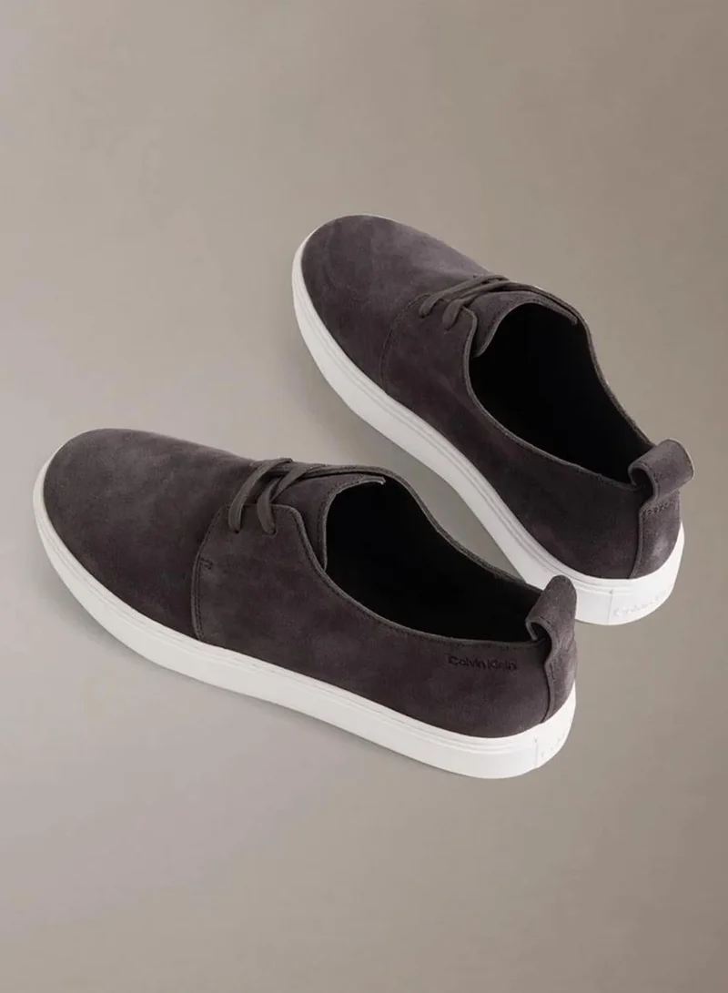 Calvin Klein Turkish Coffee Suede Hybrid Cupsole Derby Shoes for Men | Best Price UAE