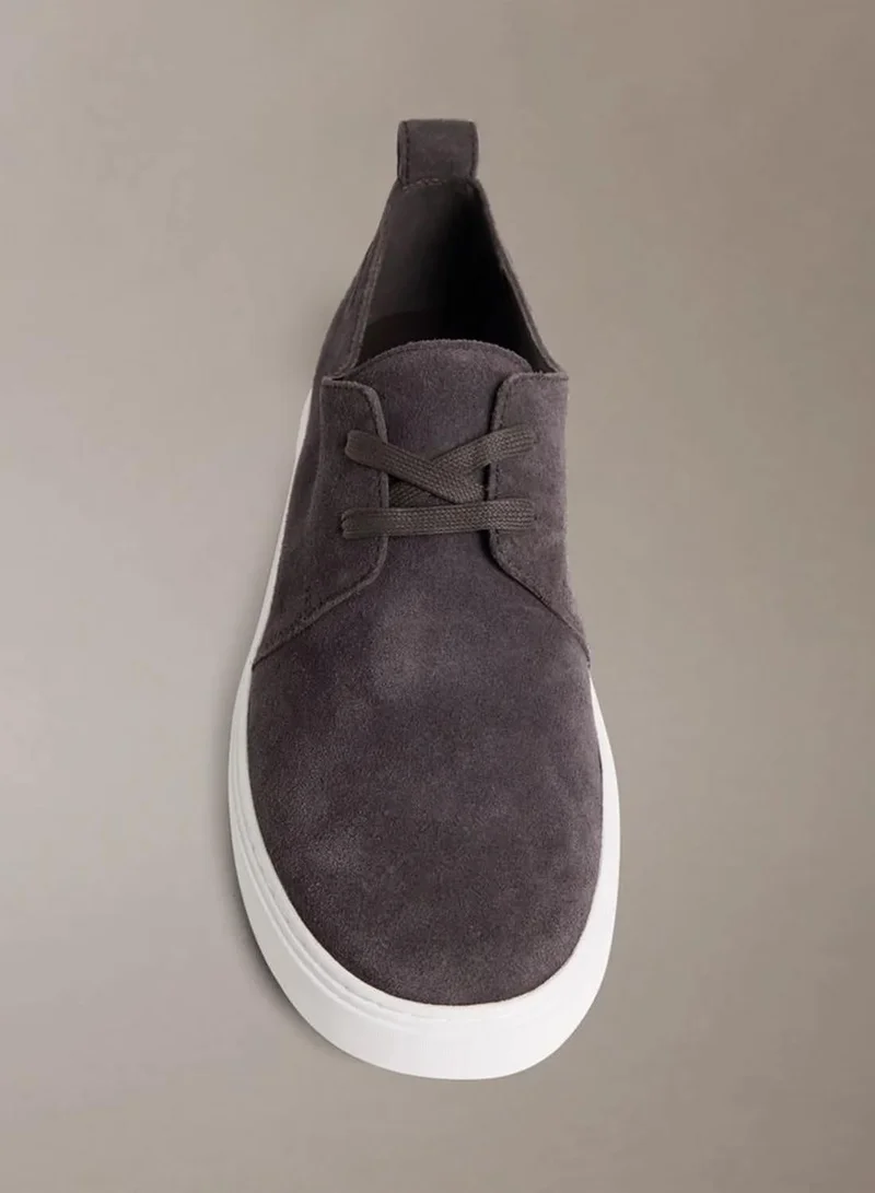 Calvin Klein Turkish Coffee Suede Hybrid Cupsole Derby Shoes for Men | Best Price UAE