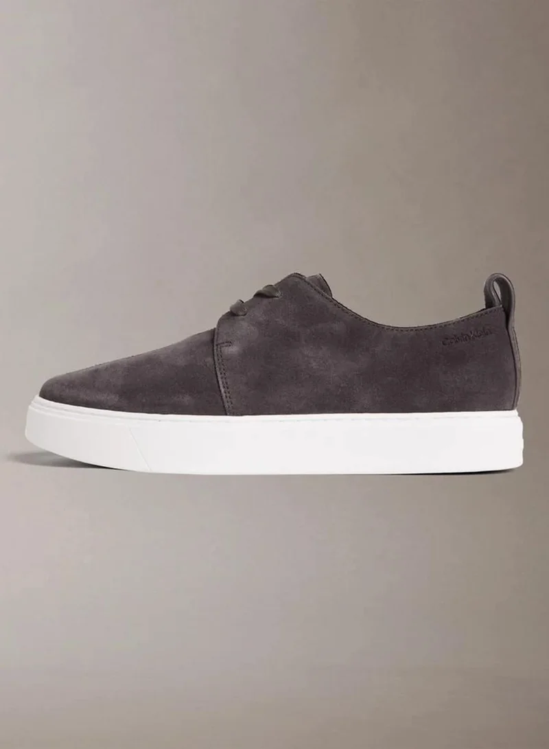 Calvin Klein Turkish Coffee Suede Hybrid Cupsole Derby Shoes for Men | Best Price UAE