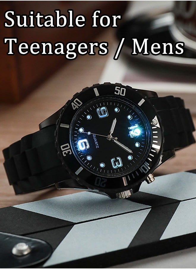 AZorb Digital Watch for Men Colorful Led Luminous Fashion Men's Sports Automatic Waterproof Mens Women Gifts Wrist Watches Black  - Image 5