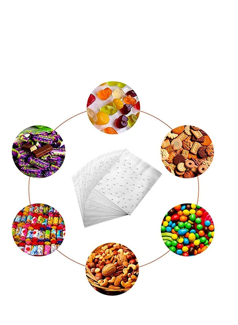 300Pcs Clear Cello Cellophane Bags Self Adhesive Thank You Plastic Bags for Bakery Candle Soap Cookie Candies Dessert Holiday New Year Party Favors - Image 4