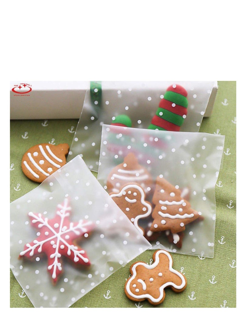 300Pcs Clear Cello Cellophane Bags Self Adhesive Thank You Plastic Bags for Bakery Candle Soap Cookie Candies Dessert Holiday New Year Party Favors - Image 5
