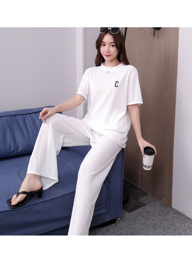 DubaiGallery Women's Collared Neck With Short Sleeve Pyjama Set