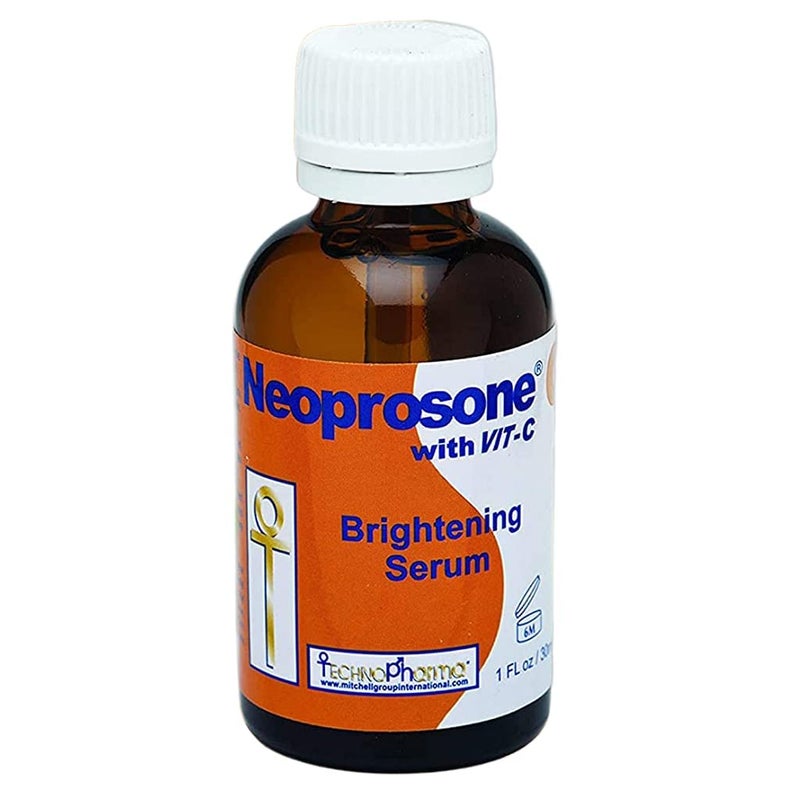 Neoprosone نيوبروسون، سيروم فيتامين سي للوجه | 1 أونصة سائلة / 30 مل | سيروم تفتيح للهالات السوداء، التجاعيد | مع ألفا أربوتين وزيت الخروع - Image 1