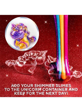 Unicorn Slime Set, suitable for making butter slimes, glitter and galaxy slimes, stress relieving toys, suitable for girls and boys aged 6-12 (Unicorn slime) ﻿ - view 4