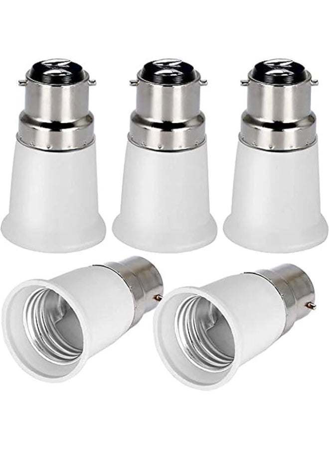 melfi Melfi B22 to E27 Lamp Holder Converter â€“ Transform Your Fixture to Fit LED Bulbs Without Replacing the Base (5 PCS)  - Image 2