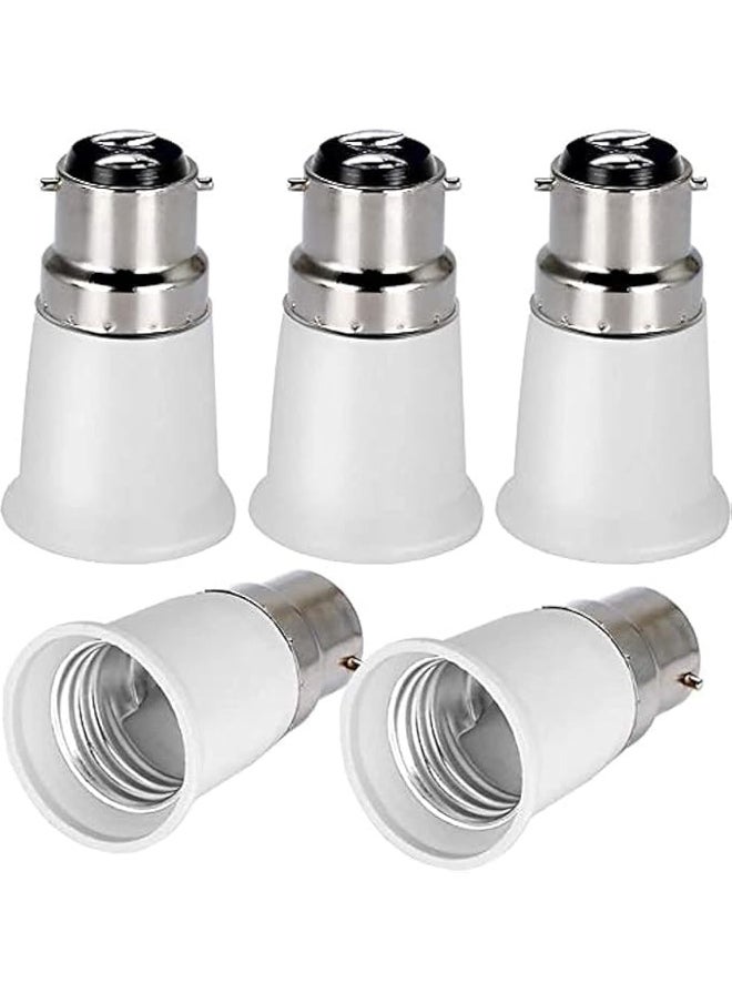melfi Melfi B22 to E27 Lamp Holder Converter â€“ Transform Your Fixture to Fit LED Bulbs Without Replacing the Base (5 PCS)  - Image 1