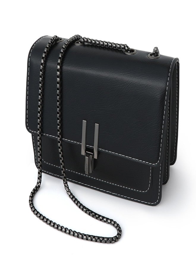 sqlp Crossbody Bags for Women Vegan Leather Small Purses Daily Use Woman Cute Designer Shoulder bag, Black - Image 5