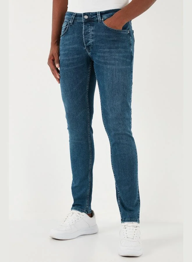 Buratti  Buratti Stretch Cotton Slim Fit Normal Waist Skinny Leg Jeans Men's JEANS 1131S12NAPOLI for Men | Best Price UAE