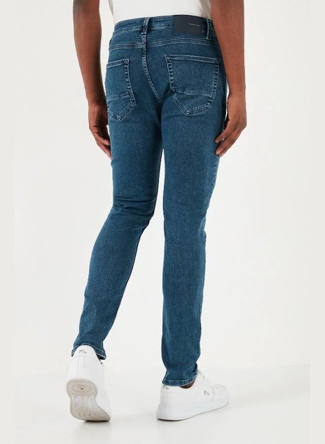 Buratti  Buratti Stretch Cotton Slim Fit Normal Waist Skinny Leg Jeans Men's JEANS 1131S12NAPOLI for Men | Best Price UAE