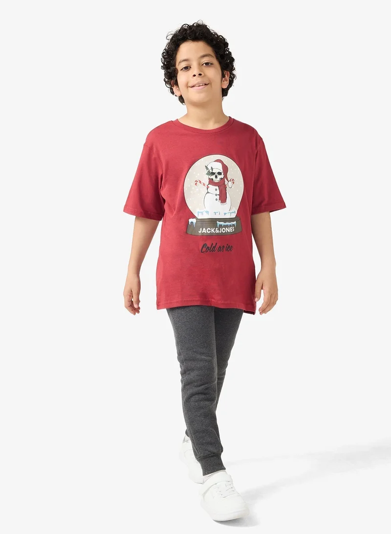 Jack & Jones Junior Kids Jjnoel Crew Neck T-Shirt